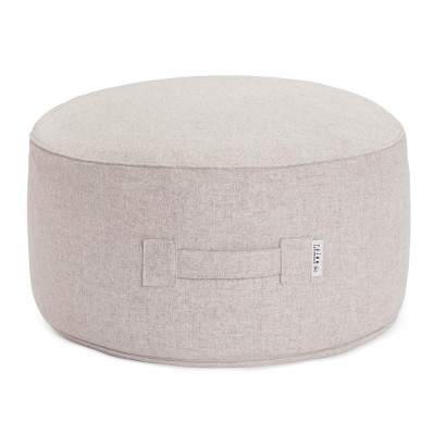 Puff de lana beige Tiny Moon Trimm Copenhagen Trimm Copenhagen