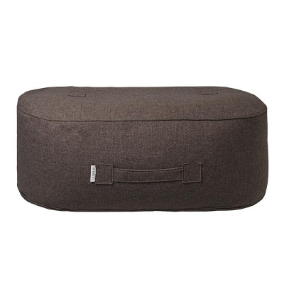 Oblong brown wool pouffe Trimm Copenhagen Trimm Copenhagen