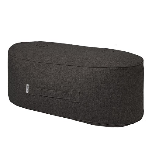 Pouf Oblong en laine anthracite Trimm Copenhagen