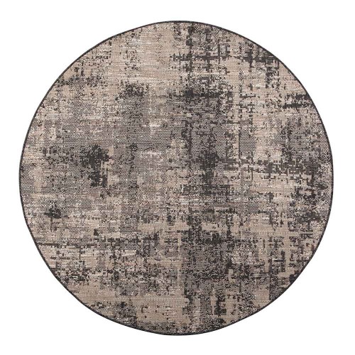 Tapis rond Catania gris The Rug Republic