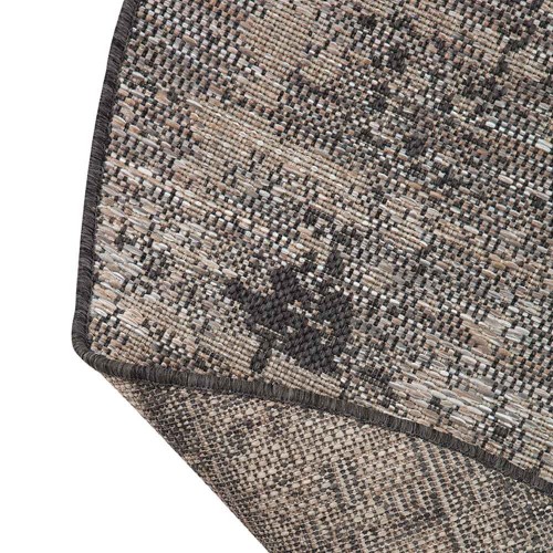 Tappeto rotondo Catania grigio The Rug Republic