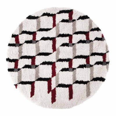 Runder Teppich Erika Schnee The Rug Republic The Rug Republic