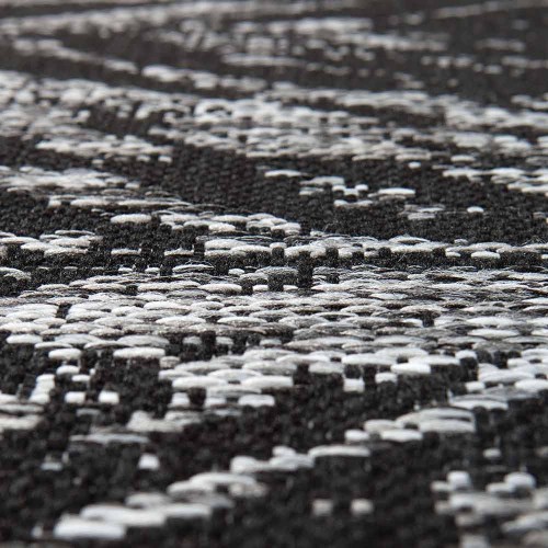 Evora black carpet The Rug Republic