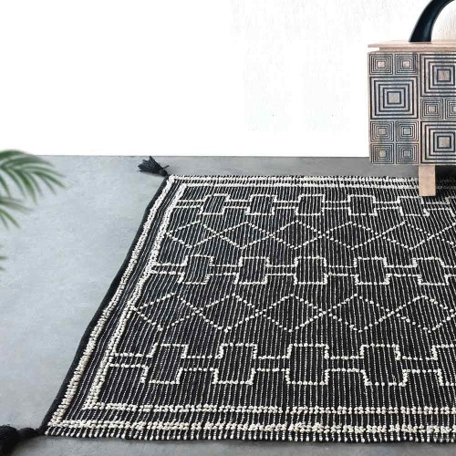 Teppich Gimie Kohle Elfenbein The Rug Republic