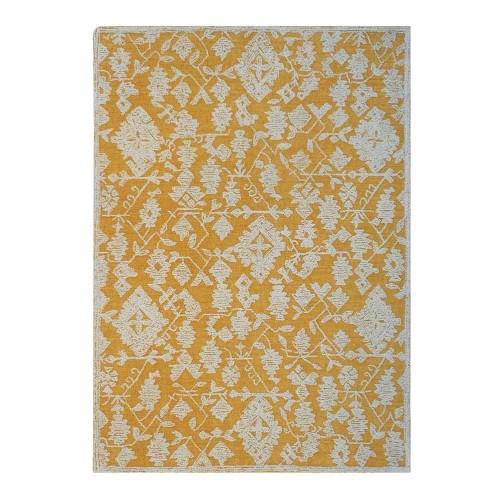 Tapis Reni or et ivoire 