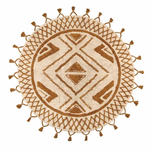 Alfombra redonda Sami bronce The Rug Republic
