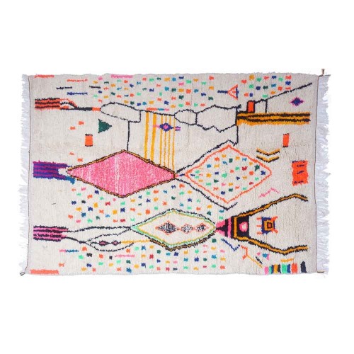 Tapis berbère fait-main au Maroc n°12 Them