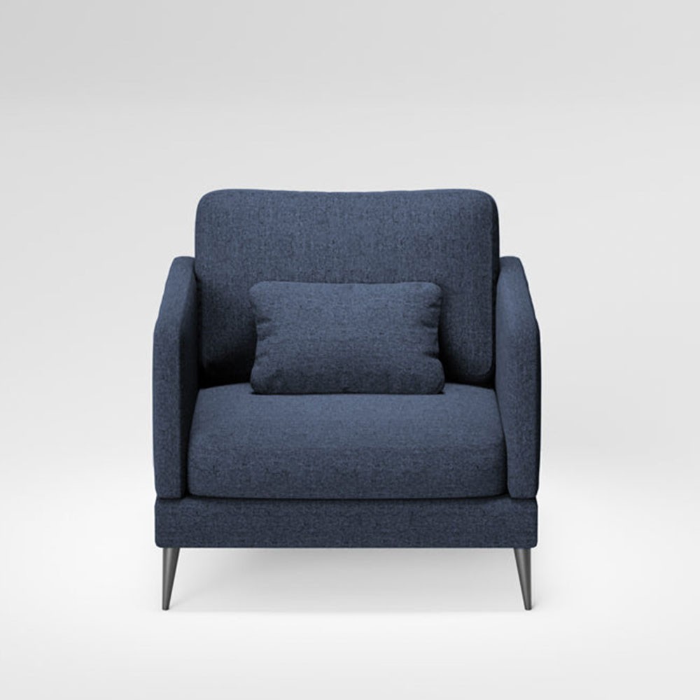 Herran armchair navy fabric Panac