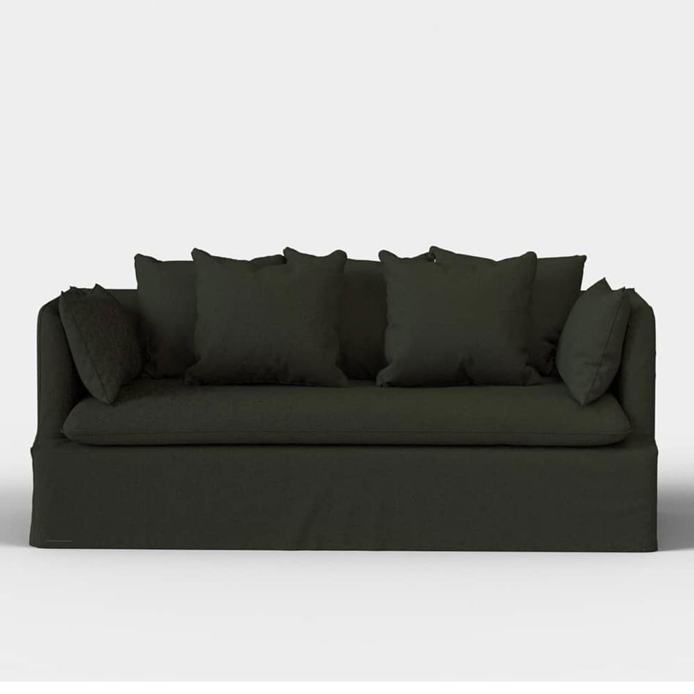 4seater sofa Euler wool felt army Panac