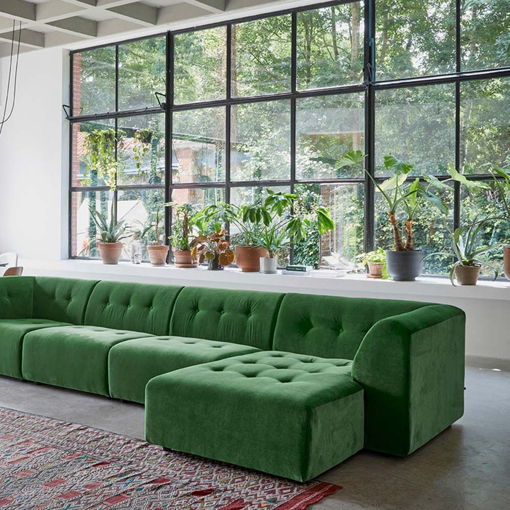 Module C bank Vint royal velvet groen HKliving
