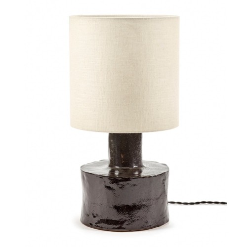 Catherine zwart en beige tafellamp Serax