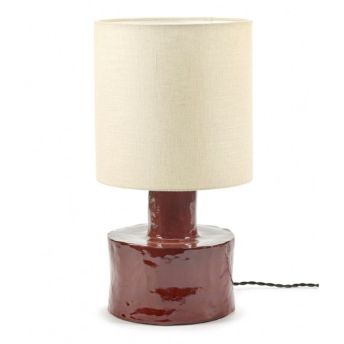 Lampada da tavolo Catherine rossa e beige Serax