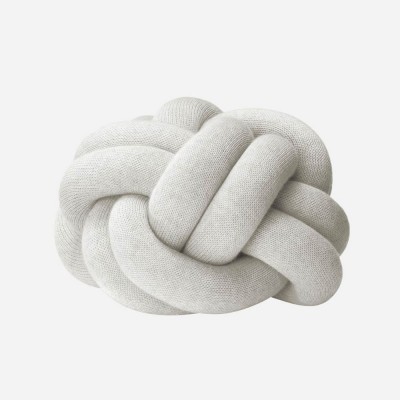 Coussin Knot blanc gris Design House Stockholm Design House Stockholm