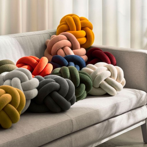 Forest green Knot cushion Design House Stockholm