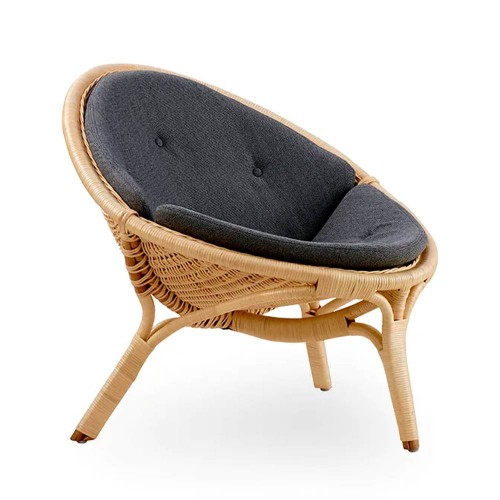 Sillón Rana de ratán natural Sika Design