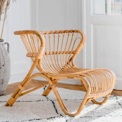 Fauteuil Fox rotin naturel Sika Design 2