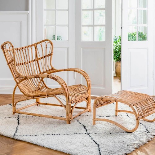 Sillón de ratán Teddy Sika Design