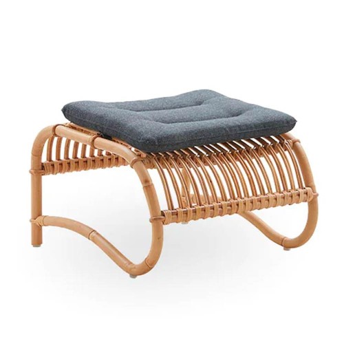 Repose-pieds Teddy rotin naturel Sika Design