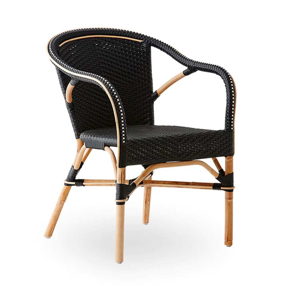 Franco Albini Bistro Chair Ivory and black Sika Design