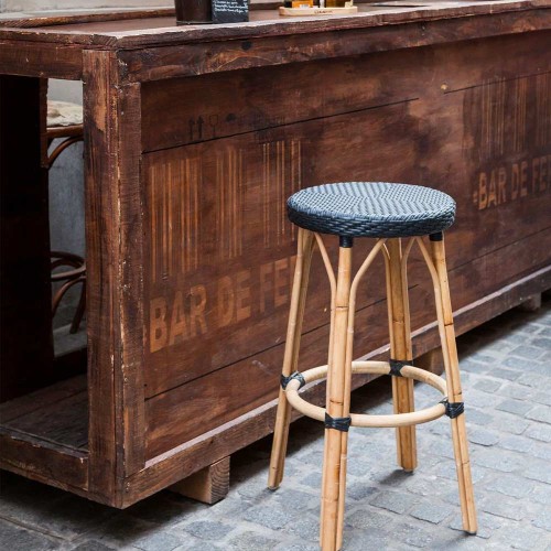 Simone white bar stool