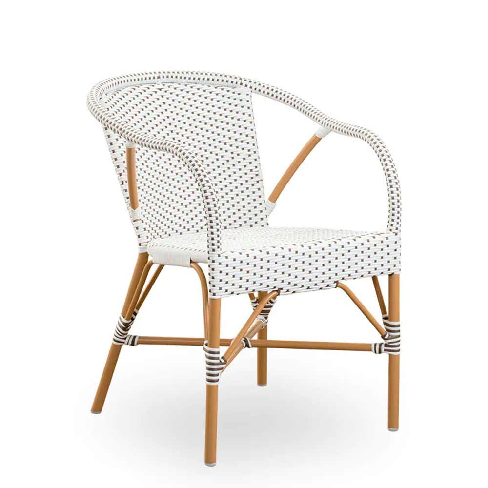 Bistro Chair Franco Albini Ivory and black Sika Design