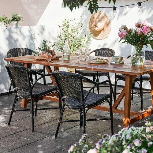 Chaise Valerie outdoor noir