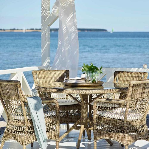 Tavolo rotondo Grace grigio antico Sika Design