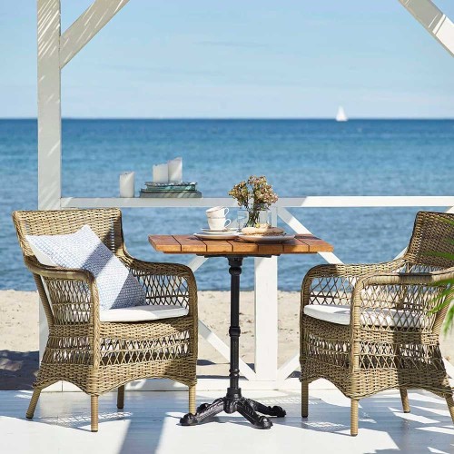 Chair with armrest Marie natural Sika Design