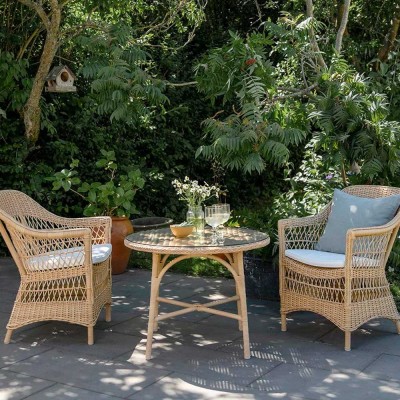 Tavolino rotondo Victoria grigio antico Sika Design 2