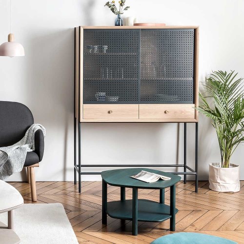 Gabin cabinet oak slate grey Hartô
