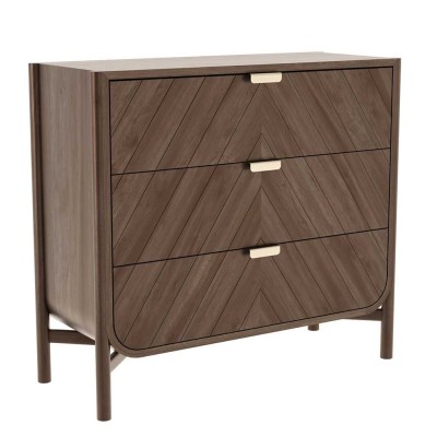Marius chest of drawers natural walnut Hartô 2