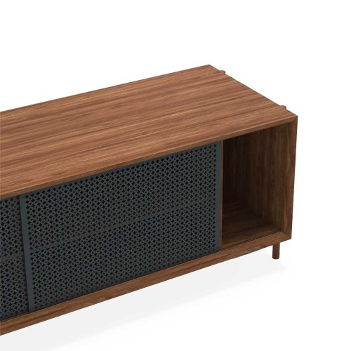 Gabin 162cm sideboard without drawers walnut and slate grey Hartô