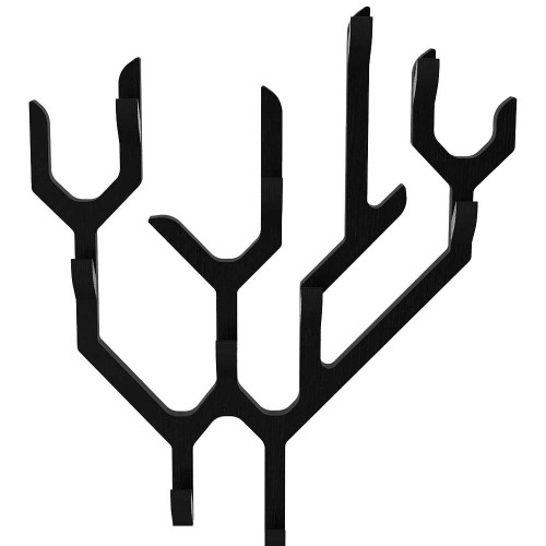 Ambroise black tinted oak wall coat rack Hartô