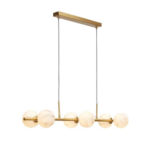 Hanging lamp Carrara marble 1 stem 6 globes It's About RoMi