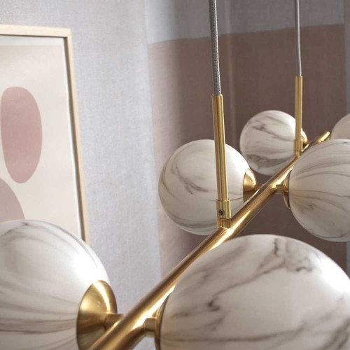 Carrara marmer ophanging 1 steel 6 bollen It's About RoMi