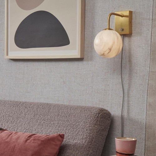 Carrara gouden wandlamp It's About RoMi