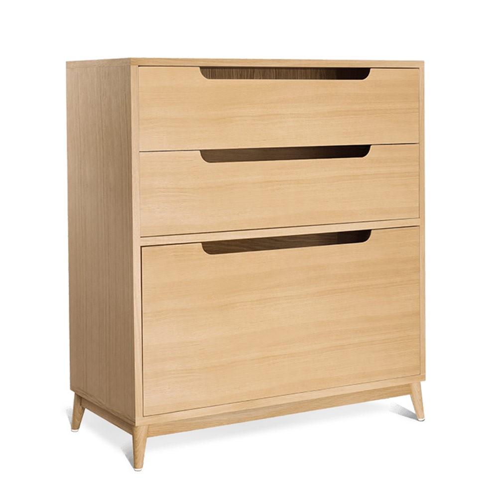 Moka chest of drawers in natural oak Kulile