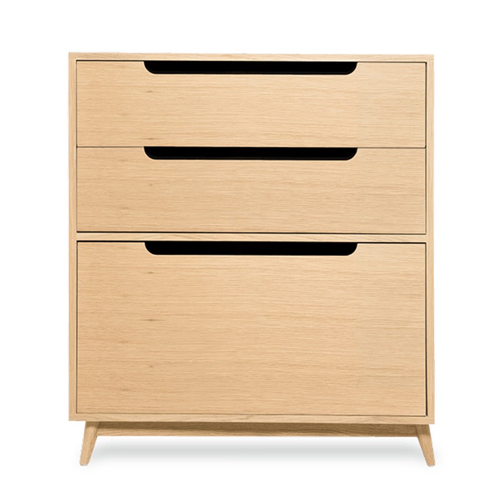 Moka chest of drawers in natural oak Kulile