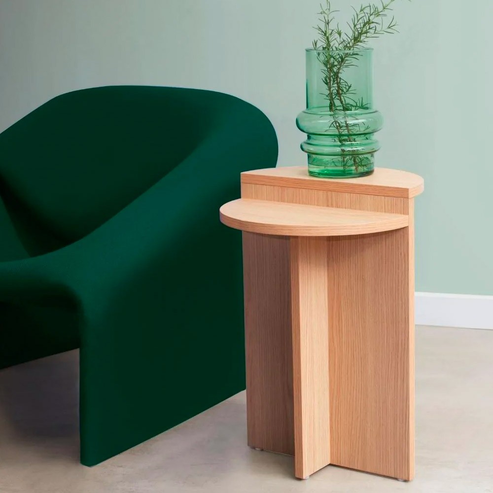 Anka natural oak side table Kulile