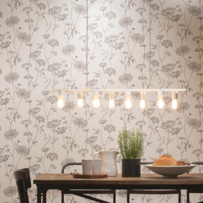 Miami, lampada a sospensione a 8 luci, bianco It's About RoMi It's About RoMi