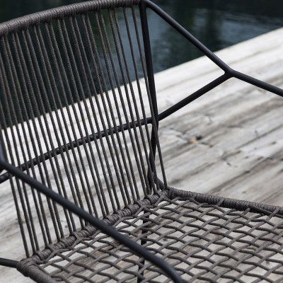 Chaise Sandur back woven Oasiq 2