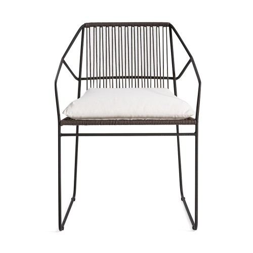 Silla Sandur tejida con respaldo Oasiq