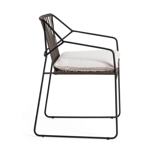 Chaise Sandur back woven Oasiq