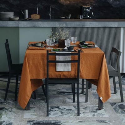 Tovaglia di lino nocciola Linen Tales 2
