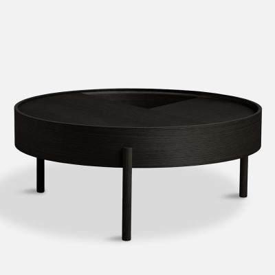 Mesa de centro Arc negro ceniza 89 cm Woud Woud