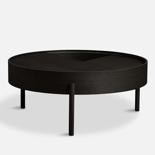 Tavolino Arc in frassino nero 89 cm Woud