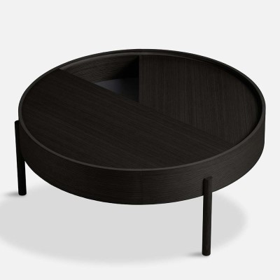 Arc salontafel zwart essenhout 89 cm Woud 2