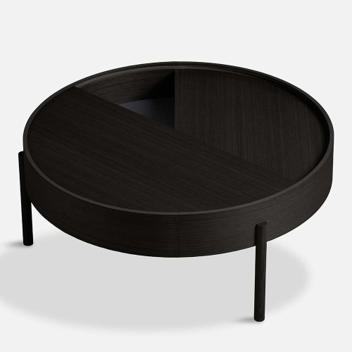 Tavolino Arc in frassino nero 89 cm Woud