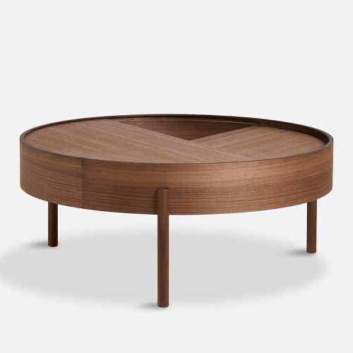 Table basse Arc noyer 89 cm Woud