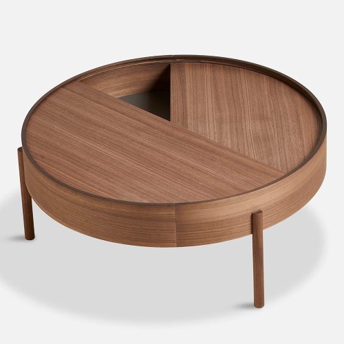 Mesa de centro Arc de nogal 89 cm Woud